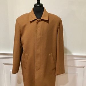 Camel Italian Cashmere Mens Overcoat 54R - XL